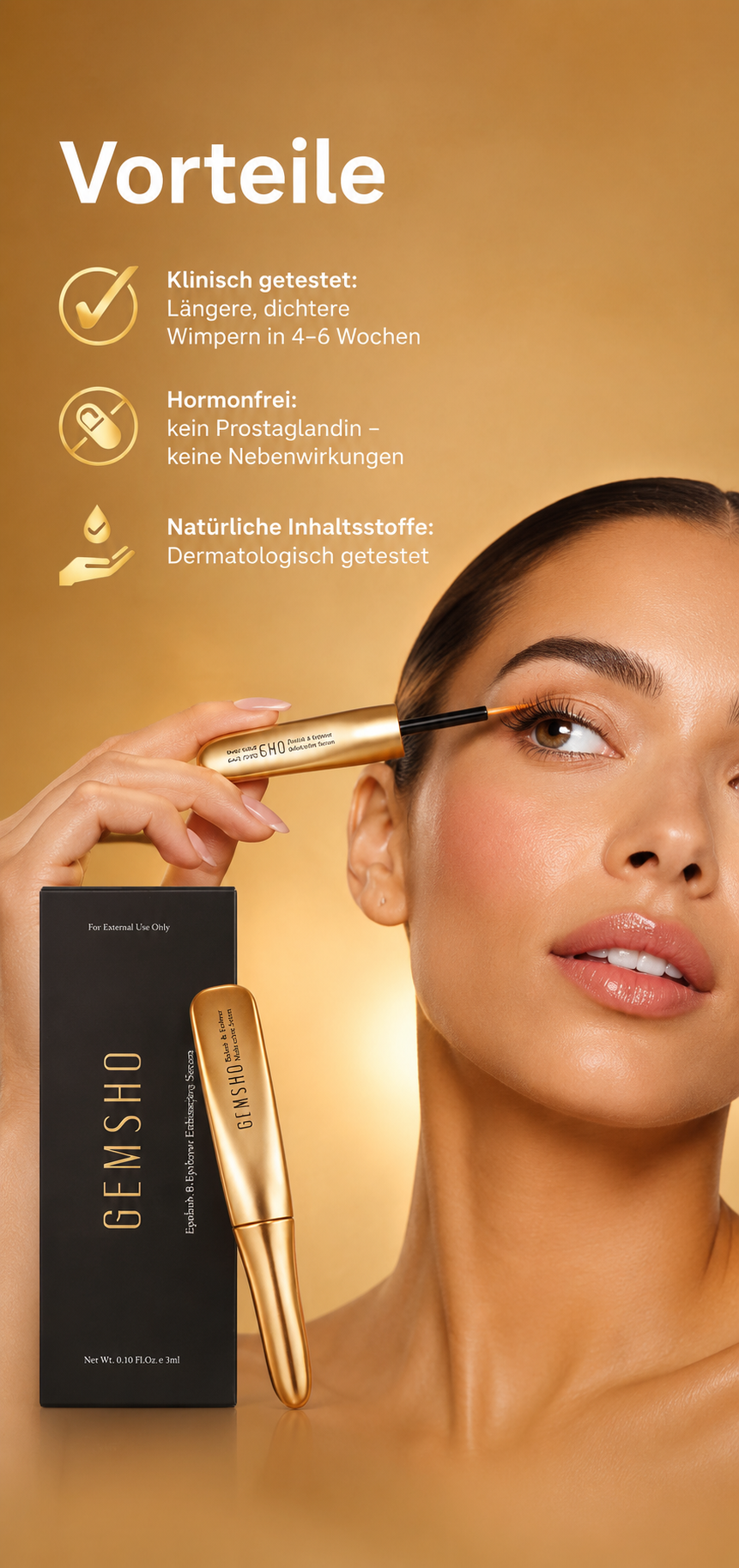 Gemsho Wimpern- & Augenbrauenserum